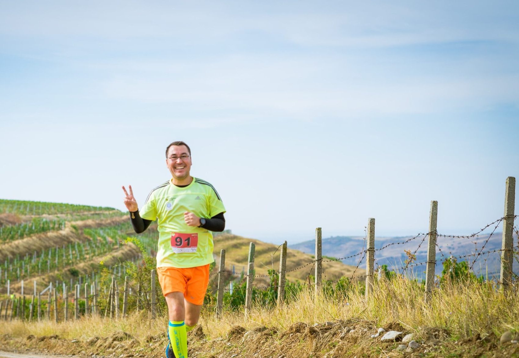 Cetin alergând la semimaraton
